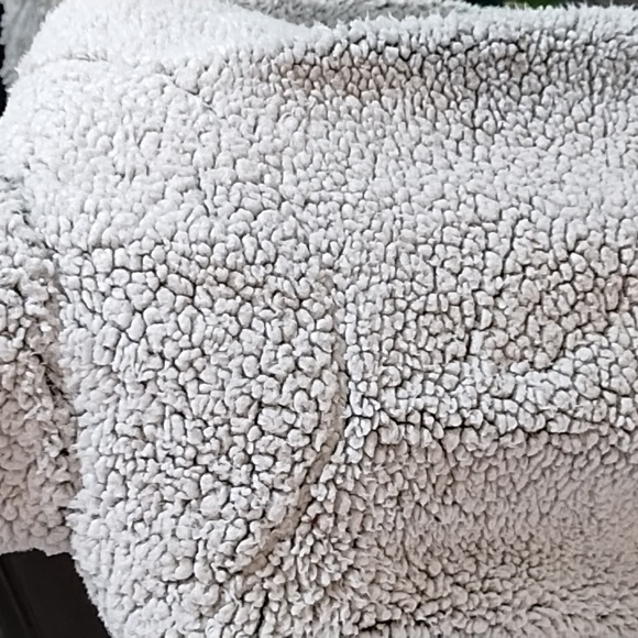 Gray zip sweater Thick Soft Teddy Bear Fleece Winter Weather XL STILLWATER SUPPL - Picture 5 of 8